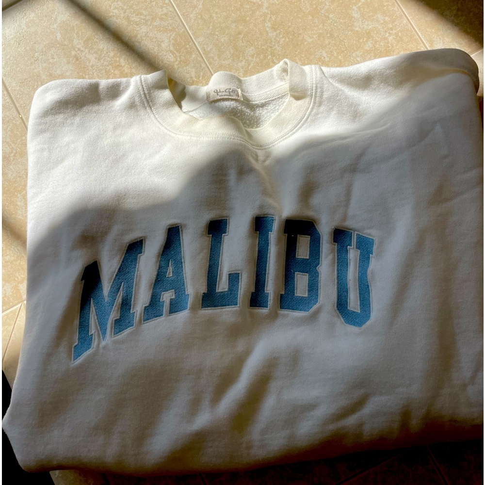 Gently worn Malibu sweatshirt.